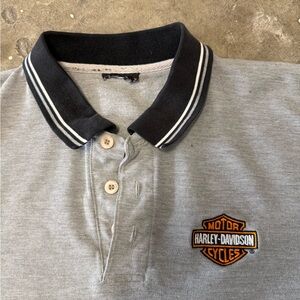 Vintage Harley Davidson Motorcycles Polo Shirt Size Medium Short Sleeve